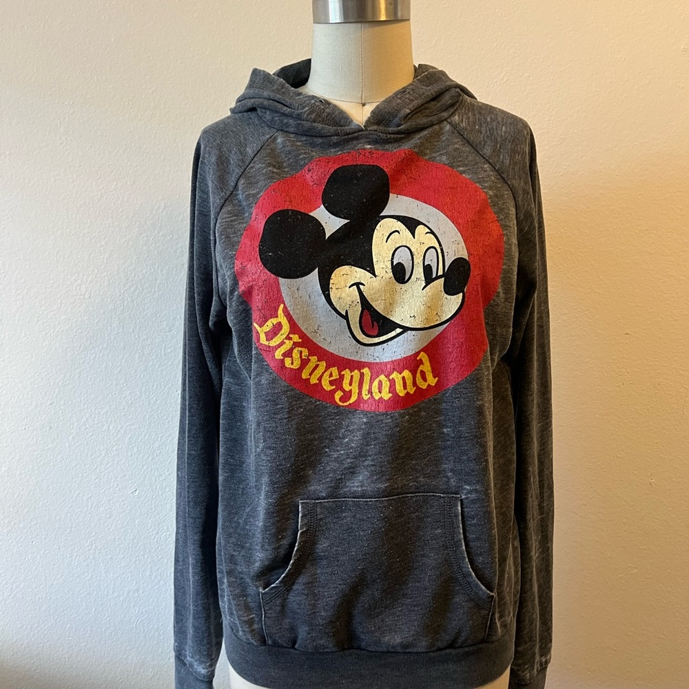 Disney Gray Disneyland Resort Vintage Hoodie